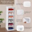 Picture of 5 Layer Shoe Box Smart Shoe Rack with 6 Layer Shoes Stand Multifunctional Entryway Foldable & Collapsible Door Shoe Rack
